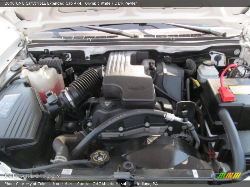 Olympic White / Dark Pewter 2006 GMC Canyon SLE Extended Cab 4x4