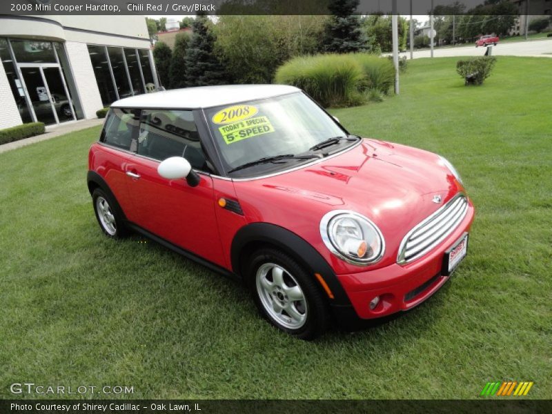 Chili Red / Grey/Black 2008 Mini Cooper Hardtop