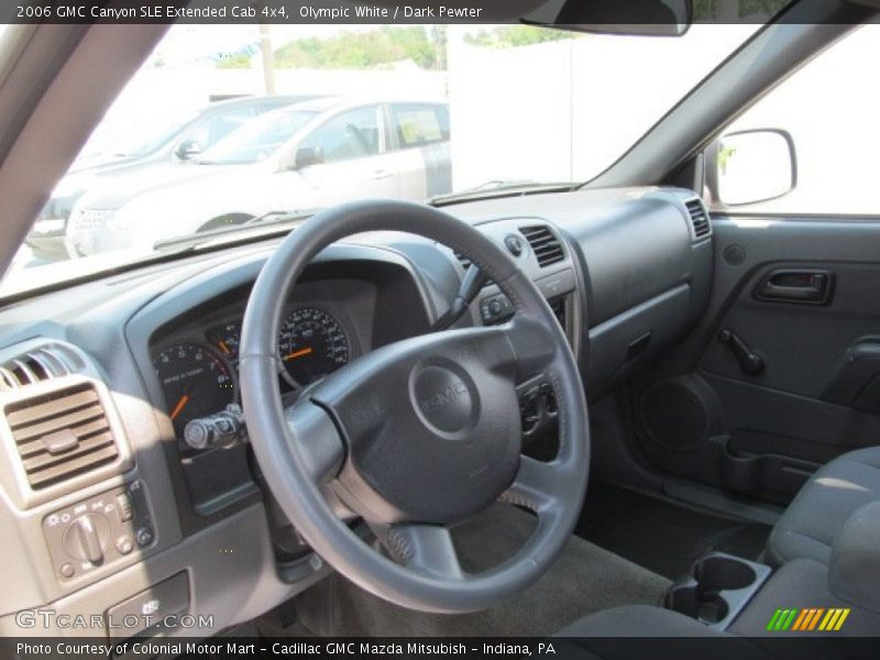 Olympic White / Dark Pewter 2006 GMC Canyon SLE Extended Cab 4x4