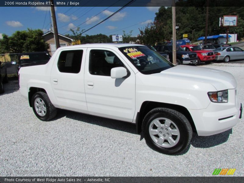 White / Beige 2006 Honda Ridgeline RTL
