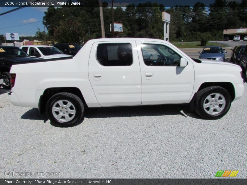 White / Beige 2006 Honda Ridgeline RTL
