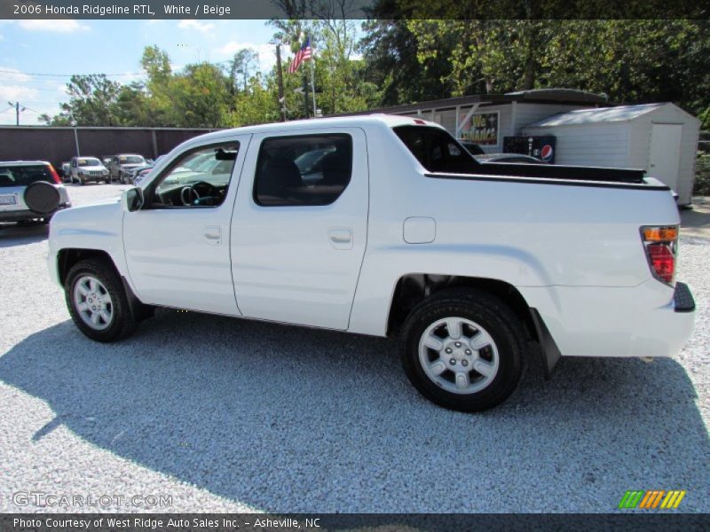 White / Beige 2006 Honda Ridgeline RTL