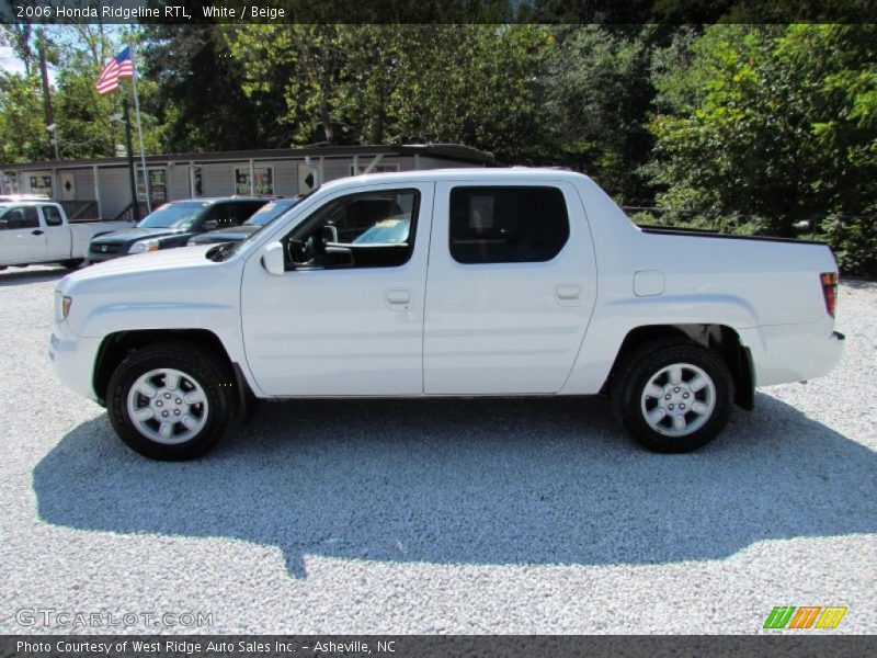 White / Beige 2006 Honda Ridgeline RTL