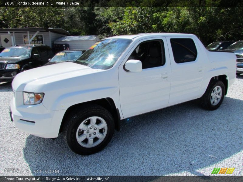 White / Beige 2006 Honda Ridgeline RTL