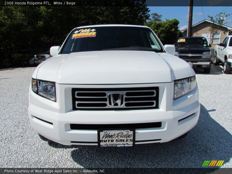 White / Beige 2006 Honda Ridgeline RTL
