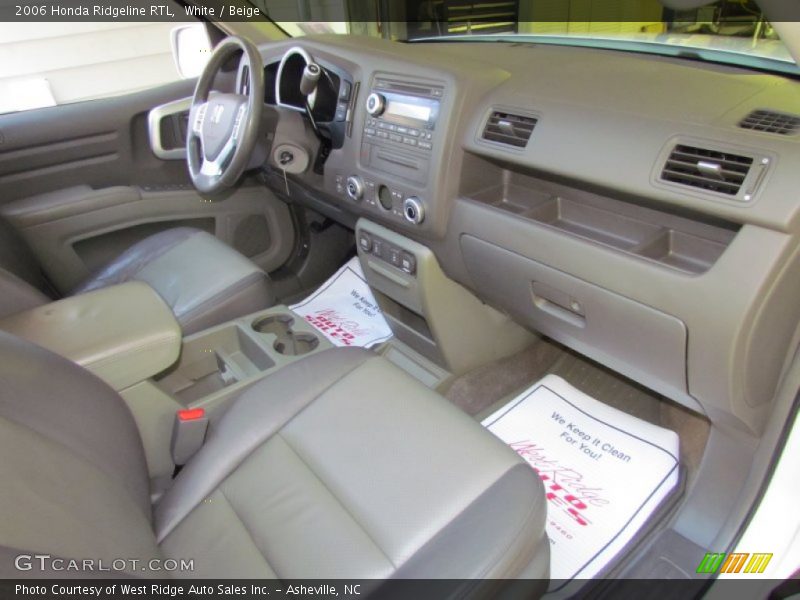 White / Beige 2006 Honda Ridgeline RTL