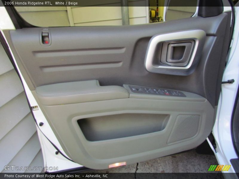 White / Beige 2006 Honda Ridgeline RTL