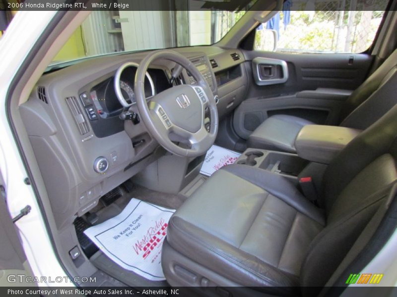 White / Beige 2006 Honda Ridgeline RTL