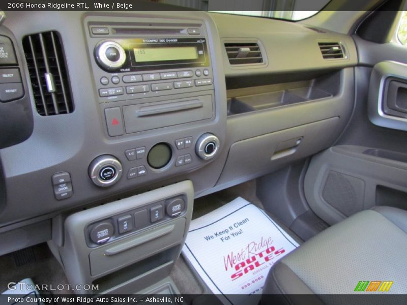 White / Beige 2006 Honda Ridgeline RTL
