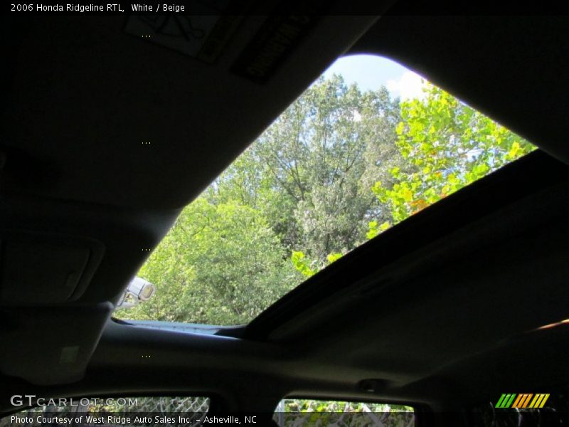 White / Beige 2006 Honda Ridgeline RTL