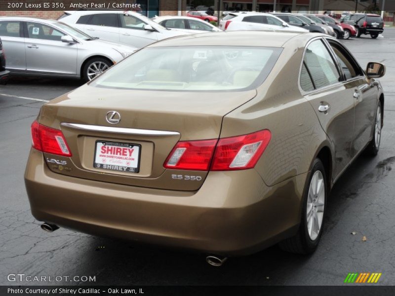 Amber Pearl / Cashmere 2007 Lexus ES 350