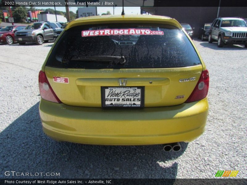 Yellow Pearl Metallic / Black 2002 Honda Civic Si Hatchback