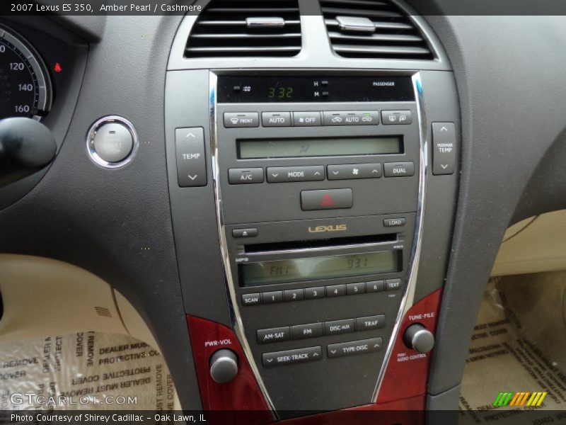Amber Pearl / Cashmere 2007 Lexus ES 350