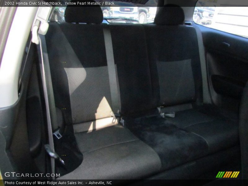 Yellow Pearl Metallic / Black 2002 Honda Civic Si Hatchback