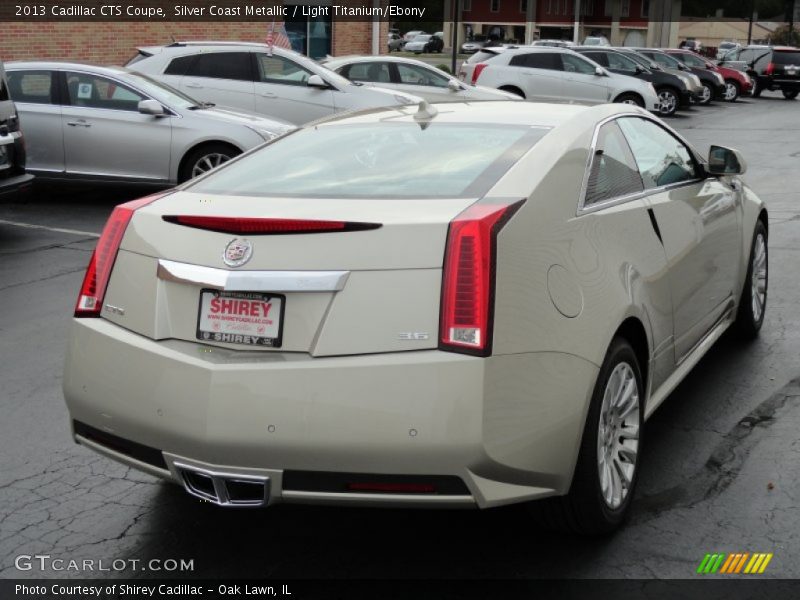 Silver Coast Metallic / Light Titanium/Ebony 2013 Cadillac CTS Coupe