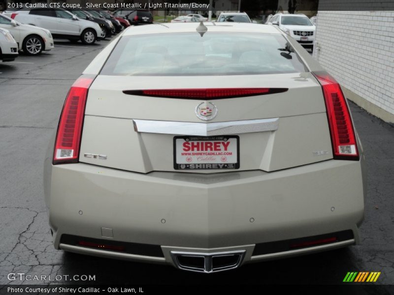 Silver Coast Metallic / Light Titanium/Ebony 2013 Cadillac CTS Coupe