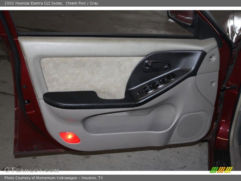 Chianti Red / Gray 2002 Hyundai Elantra GLS Sedan