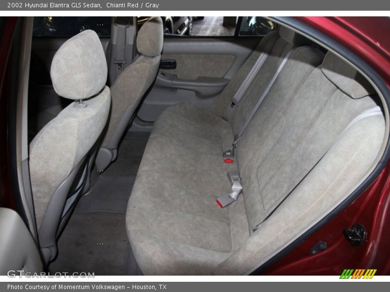 Chianti Red / Gray 2002 Hyundai Elantra GLS Sedan