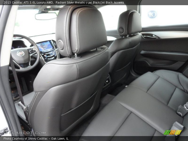 Radiant Silver Metallic / Jet Black/Jet Black Accents 2013 Cadillac ATS 3.6L Luxury AWD