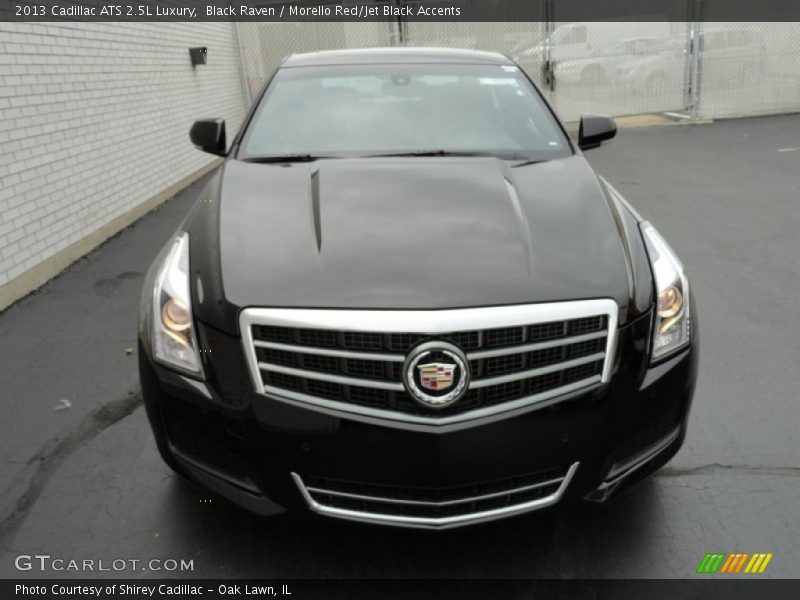 Black Raven / Morello Red/Jet Black Accents 2013 Cadillac ATS 2.5L Luxury