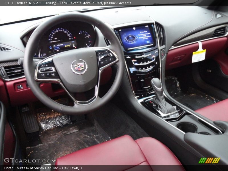  2013 ATS 2.5L Luxury Morello Red/Jet Black Accents Interior