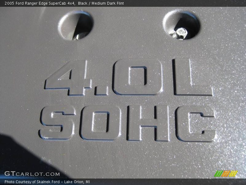 Black / Medium Dark Flint 2005 Ford Ranger Edge SuperCab 4x4