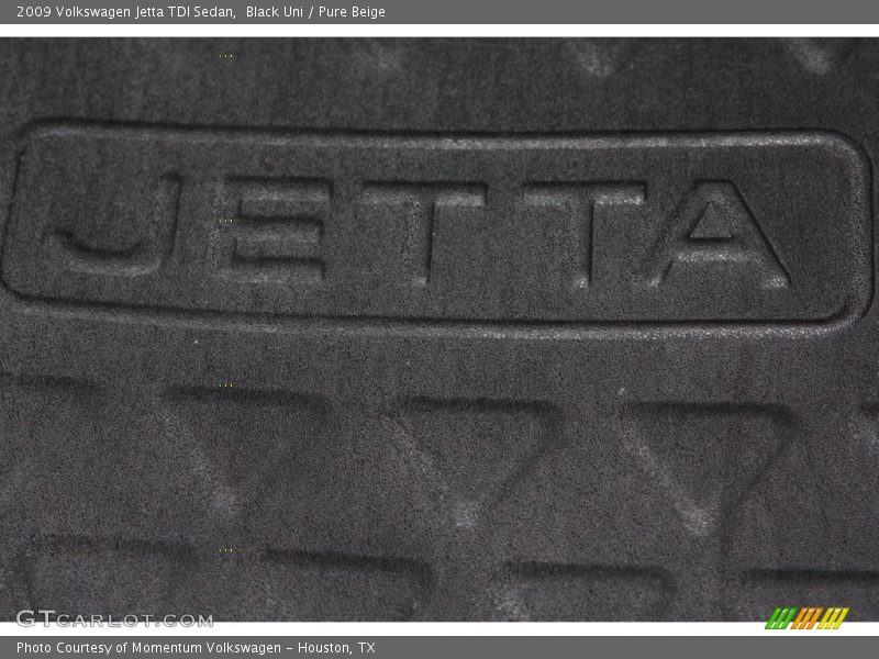 Black Uni / Pure Beige 2009 Volkswagen Jetta TDI Sedan