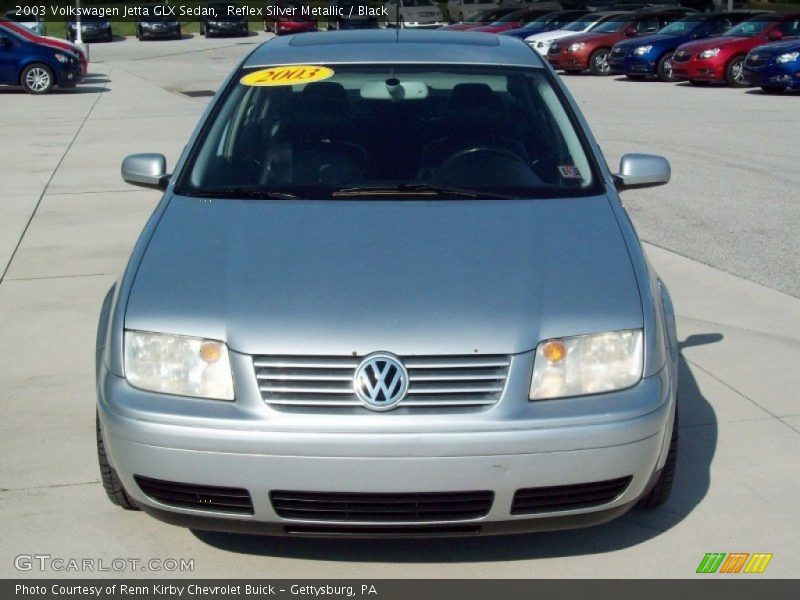 Reflex Silver Metallic / Black 2003 Volkswagen Jetta GLX Sedan