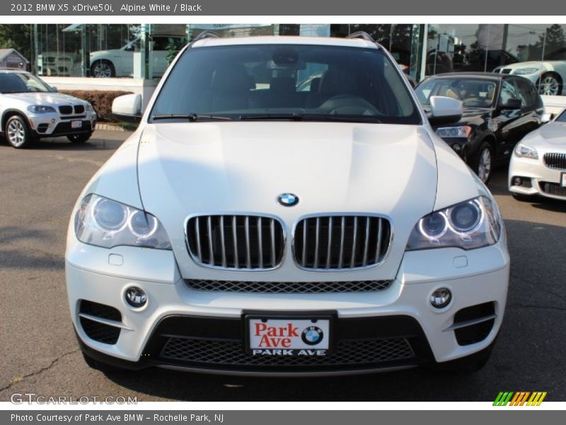 Alpine White / Black 2012 BMW X5 xDrive50i