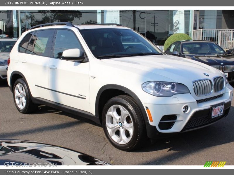 Alpine White / Black 2012 BMW X5 xDrive50i
