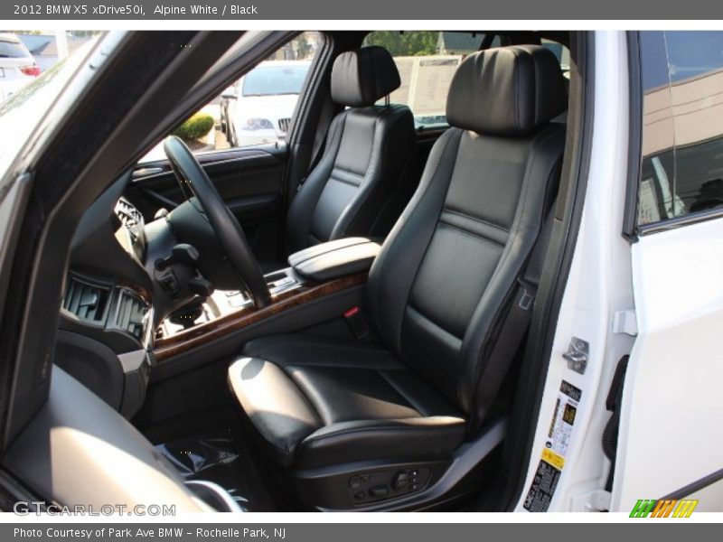 Alpine White / Black 2012 BMW X5 xDrive50i