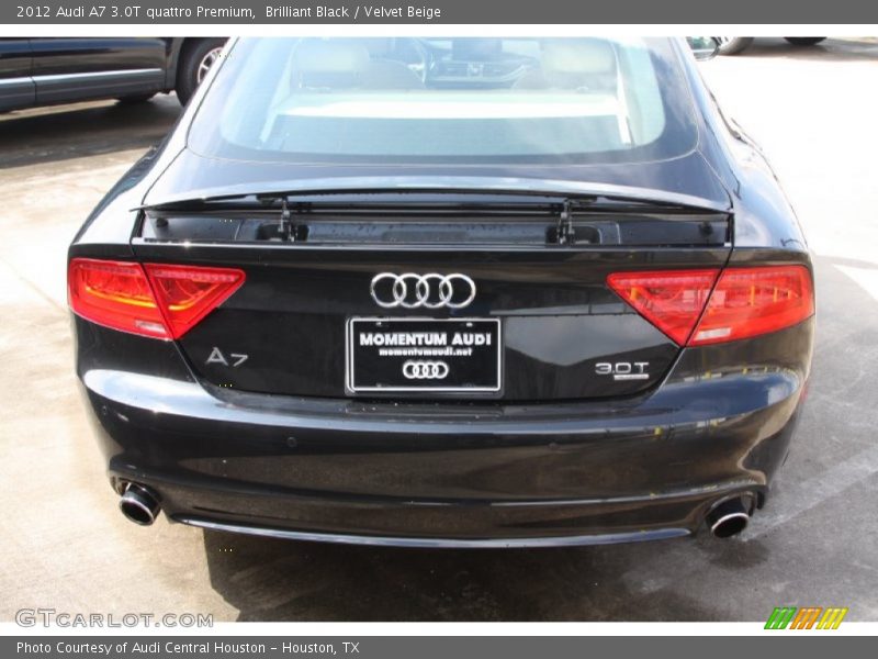 Brilliant Black / Velvet Beige 2012 Audi A7 3.0T quattro Premium