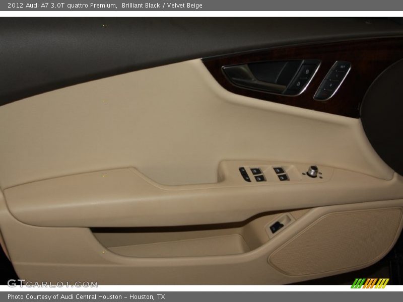 Brilliant Black / Velvet Beige 2012 Audi A7 3.0T quattro Premium