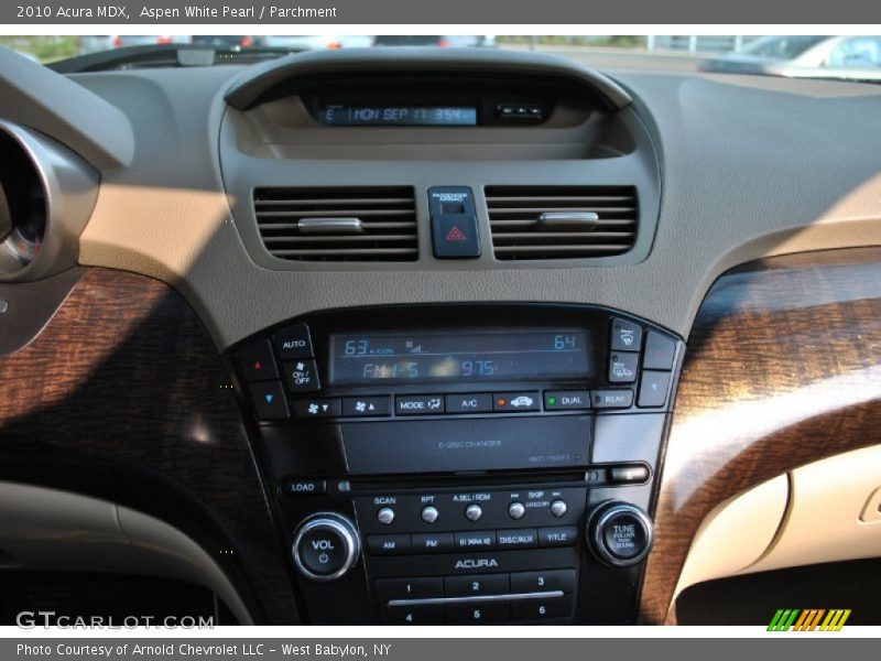 Aspen White Pearl / Parchment 2010 Acura MDX