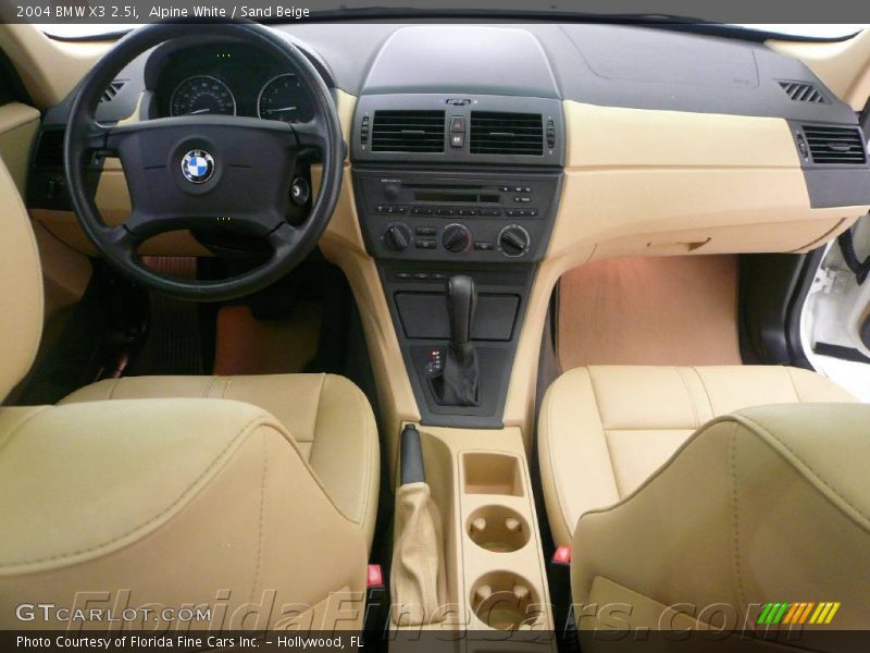 Alpine White / Sand Beige 2004 BMW X3 2.5i