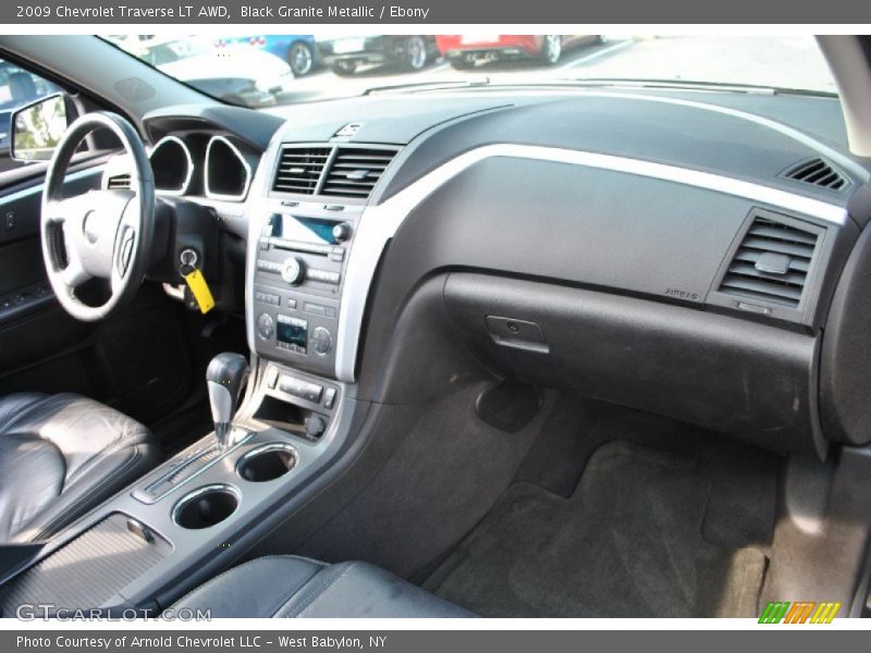 Black Granite Metallic / Ebony 2009 Chevrolet Traverse LT AWD