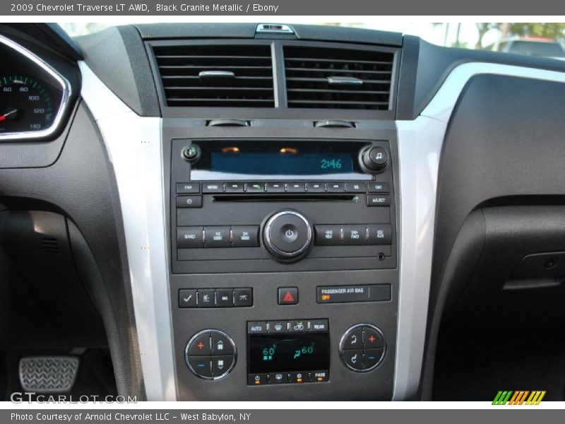 Black Granite Metallic / Ebony 2009 Chevrolet Traverse LT AWD