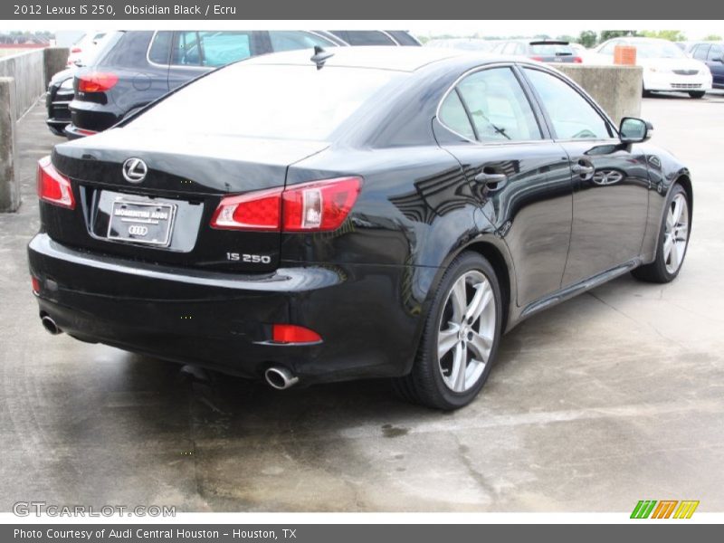 Obsidian Black / Ecru 2012 Lexus IS 250