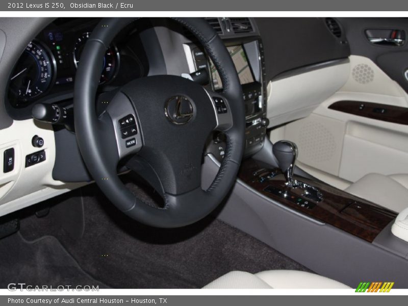 Obsidian Black / Ecru 2012 Lexus IS 250