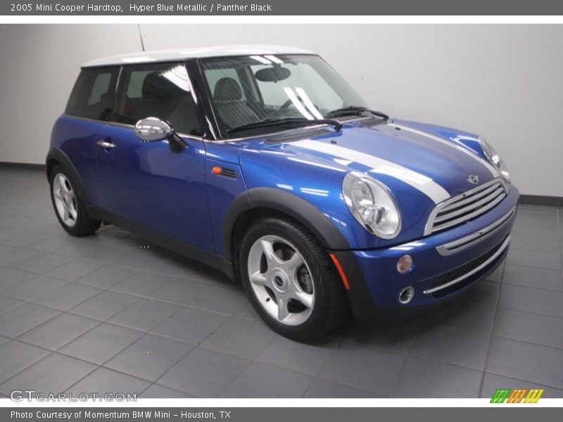 Hyper Blue Metallic / Panther Black 2005 Mini Cooper Hardtop