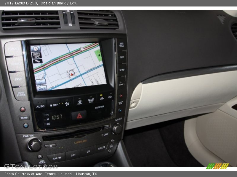 Obsidian Black / Ecru 2012 Lexus IS 250