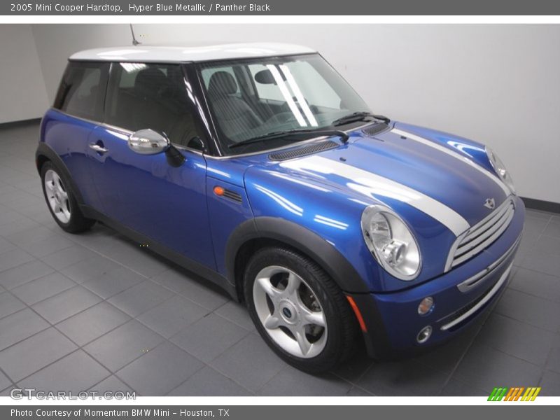 Hyper Blue Metallic / Panther Black 2005 Mini Cooper Hardtop