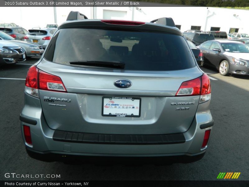 Steel Silver Metallic / Off Black 2010 Subaru Outback 3.6R Limited Wagon