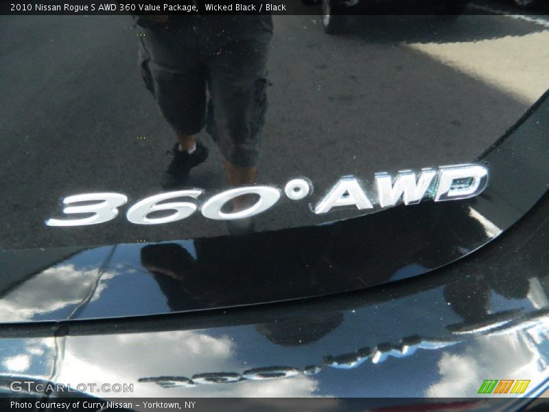 Wicked Black / Black 2010 Nissan Rogue S AWD 360 Value Package