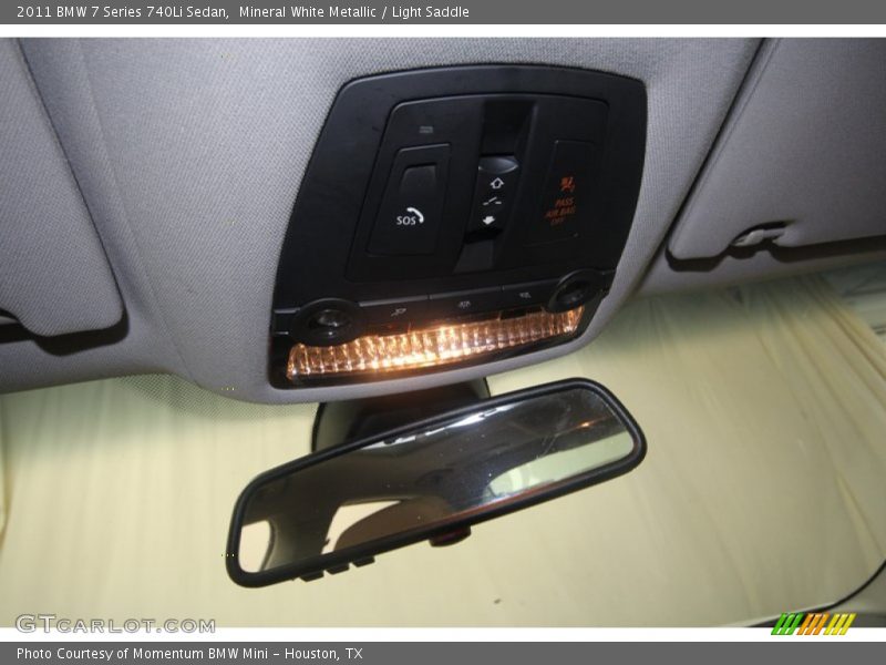 Mineral White Metallic / Light Saddle 2011 BMW 7 Series 740Li Sedan