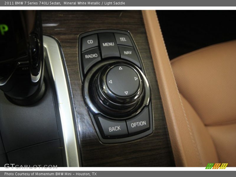 Mineral White Metallic / Light Saddle 2011 BMW 7 Series 740Li Sedan