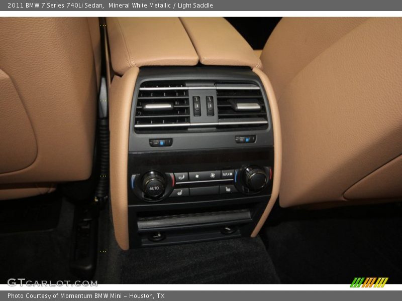 Mineral White Metallic / Light Saddle 2011 BMW 7 Series 740Li Sedan