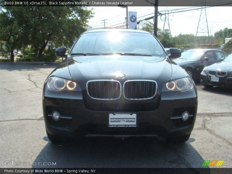 Black Sapphire Metallic / Chateau Nevada Leather 2009 BMW X6 xDrive35i