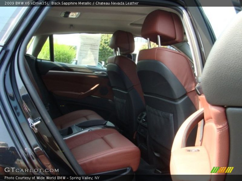 Black Sapphire Metallic / Chateau Nevada Leather 2009 BMW X6 xDrive35i