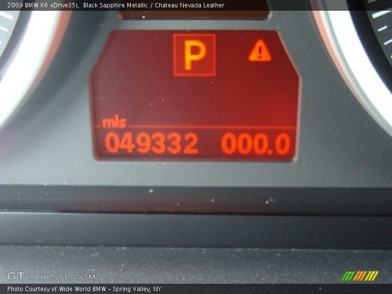 Black Sapphire Metallic / Chateau Nevada Leather 2009 BMW X6 xDrive35i